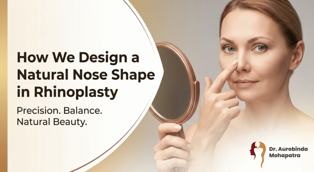 Natural rhinoplasty nose shape design
