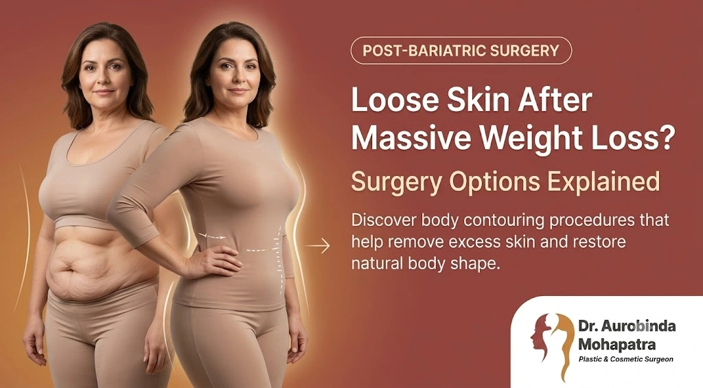 Post bariatric surgery for loose skin after massive weight loss in Bhubaneswar