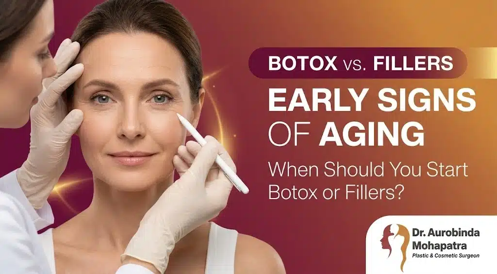 Early signs of facial aging and Botox and dermal filler treatment options