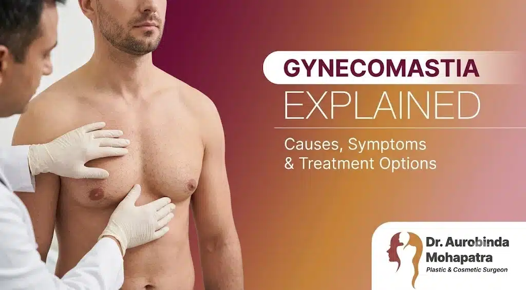 Gynecomastia causing male breast enlargement