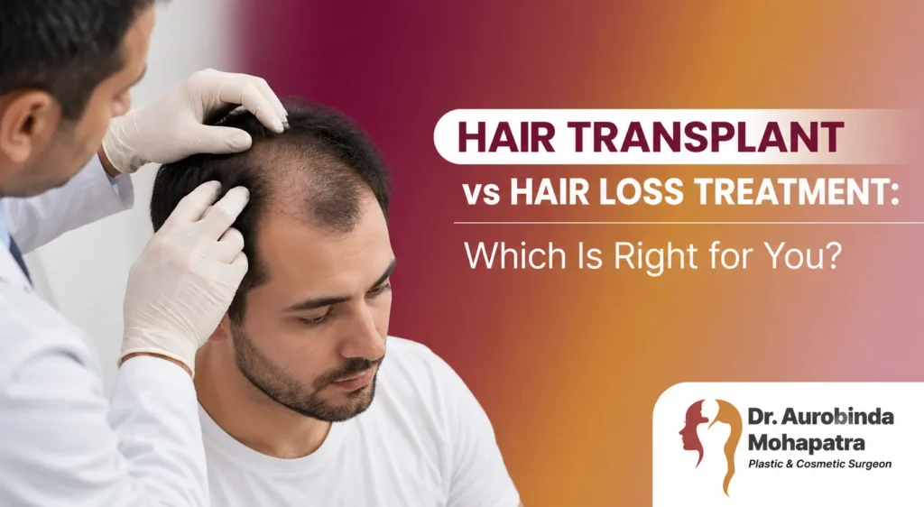 Comparison of hair transplant surgery and non-surgical hair loss treatment options